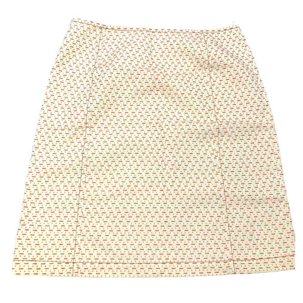 Weekend MaxMara Off-white and pink textured skirt size 10